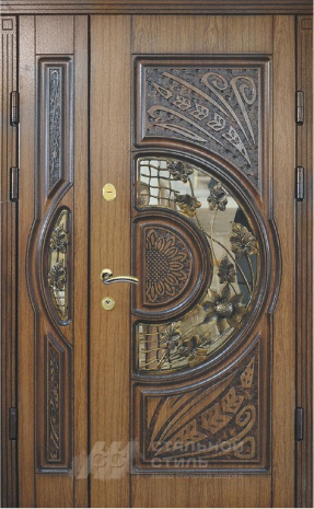 Дверь «Парадная дверь №357» c отделкой Массив дуба
