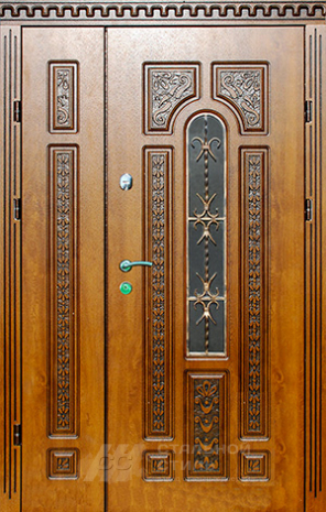 Дверь «Парадная дверь №105» c отделкой Массив дуба