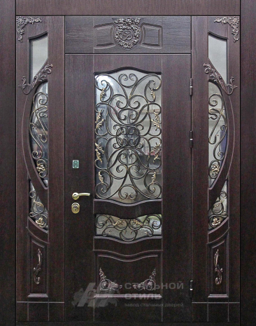 Дверь «Парадная дверь №365» c отделкой Массив дуба