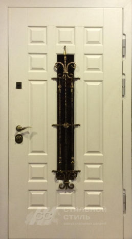 Дверь «Парадная дверь №378» c отделкой Массив дуба